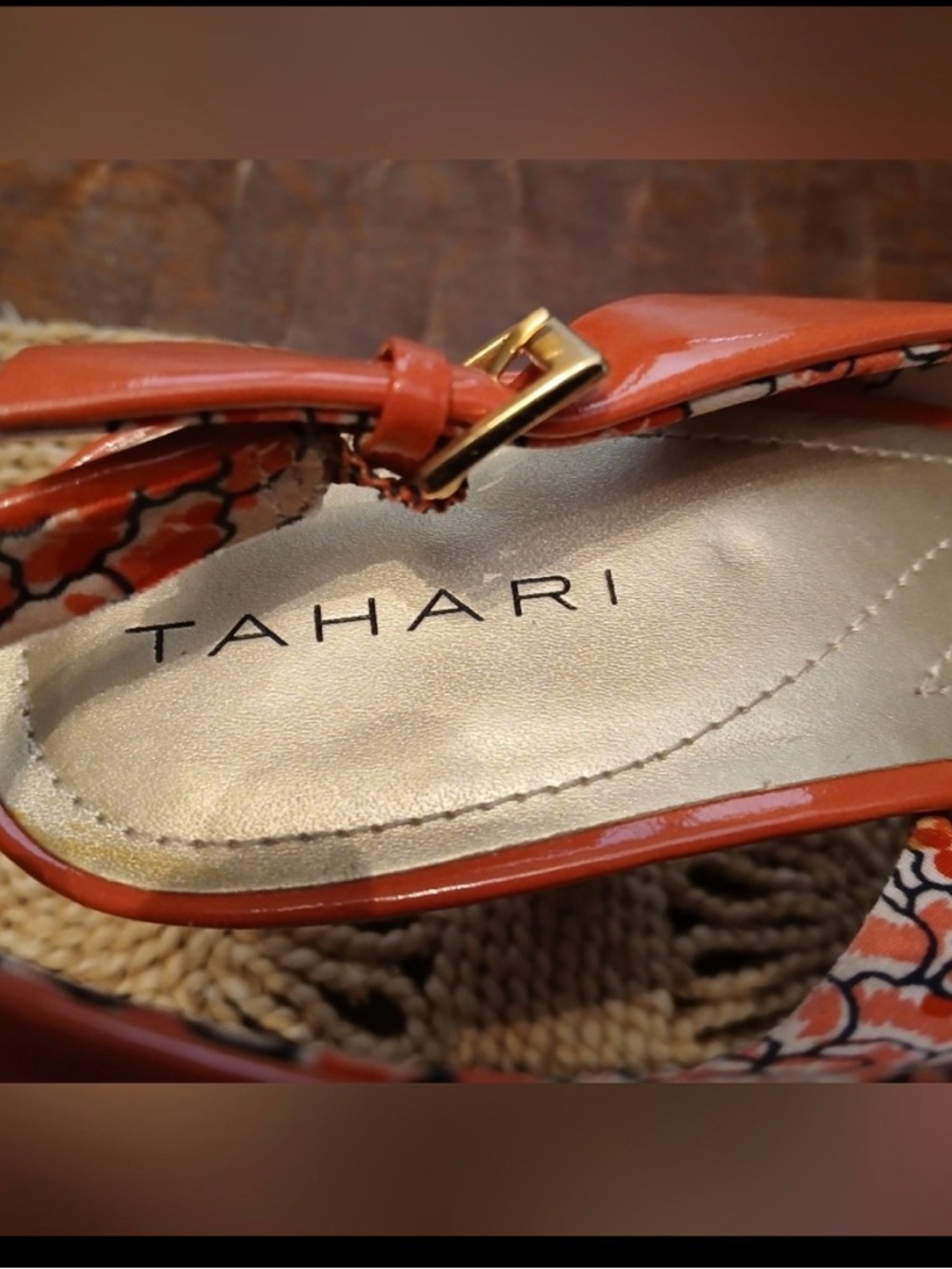 Tahari Coral Patent Leather Slingback Heels - Picture 2 of 5